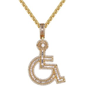 Money Secure The Bag Gold Finish Bling Rapper Charm sold by Master Of Bling