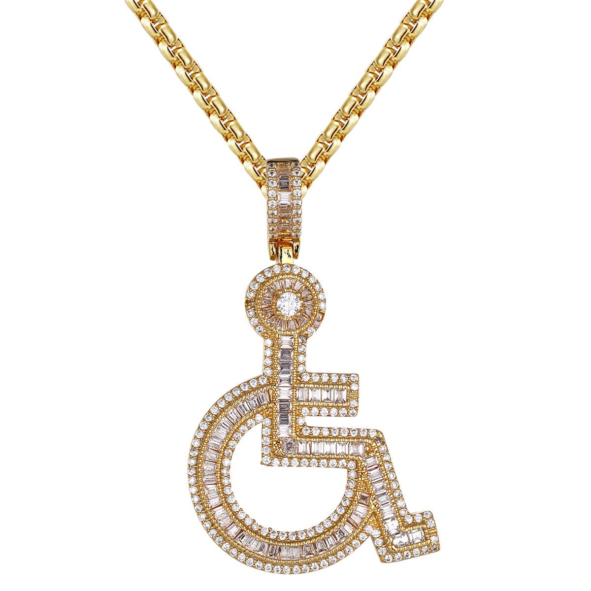 Money Secure The Bag Gold Finish Bling Rapper Charm sold by Master Of Bling product image thumbnail 4