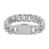 20mm MOISSANITE Miami Cuban Link Bracelet 925 Silver Icy Custom 8 Inch sold by Master Of Bling