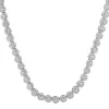 Men's One Row Solitaire Flower Cluster  Custom Chain sold by Master Of Bling