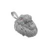 Moissanite Lion Face Pendant 925 Sterling Silver Beast Custom Charm Men sold by Master Of Bling