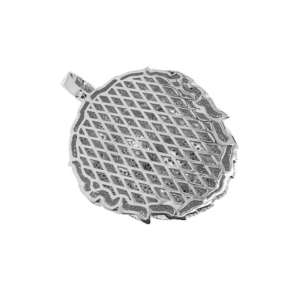 Moissanite Lion Face Pendant 925 Sterling Silver Beast Custom Charm Men sold by Master Of Bling product image thumbnail 4