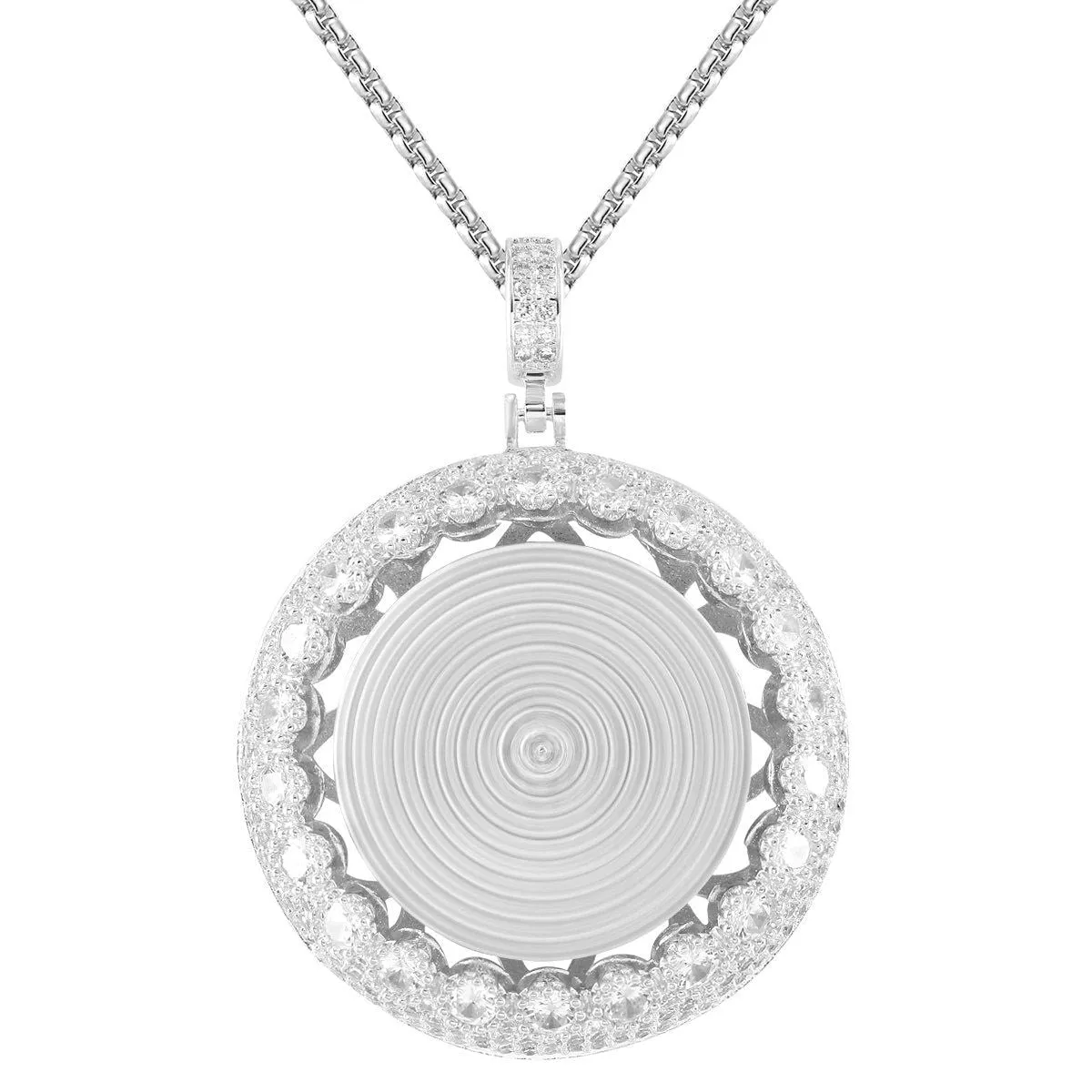 Men's Circle Small Spinner Rapper Pendant Chain sold by Master Of Bling product image thumbnail 3