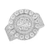 Mens Sterling Silver Ring Cluster sold by Master Of Bling