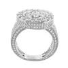 Mens Sterling Silver Ring Cluster sold by Master Of Bling