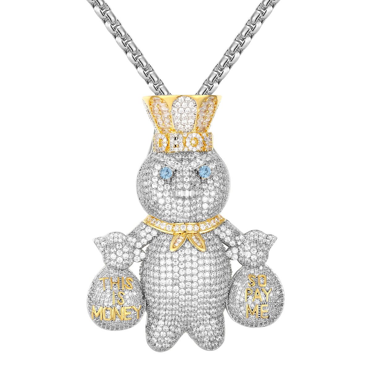 Doughboy Character Money Bag Men's Custom Designer Pendant sold by Master Of Bling