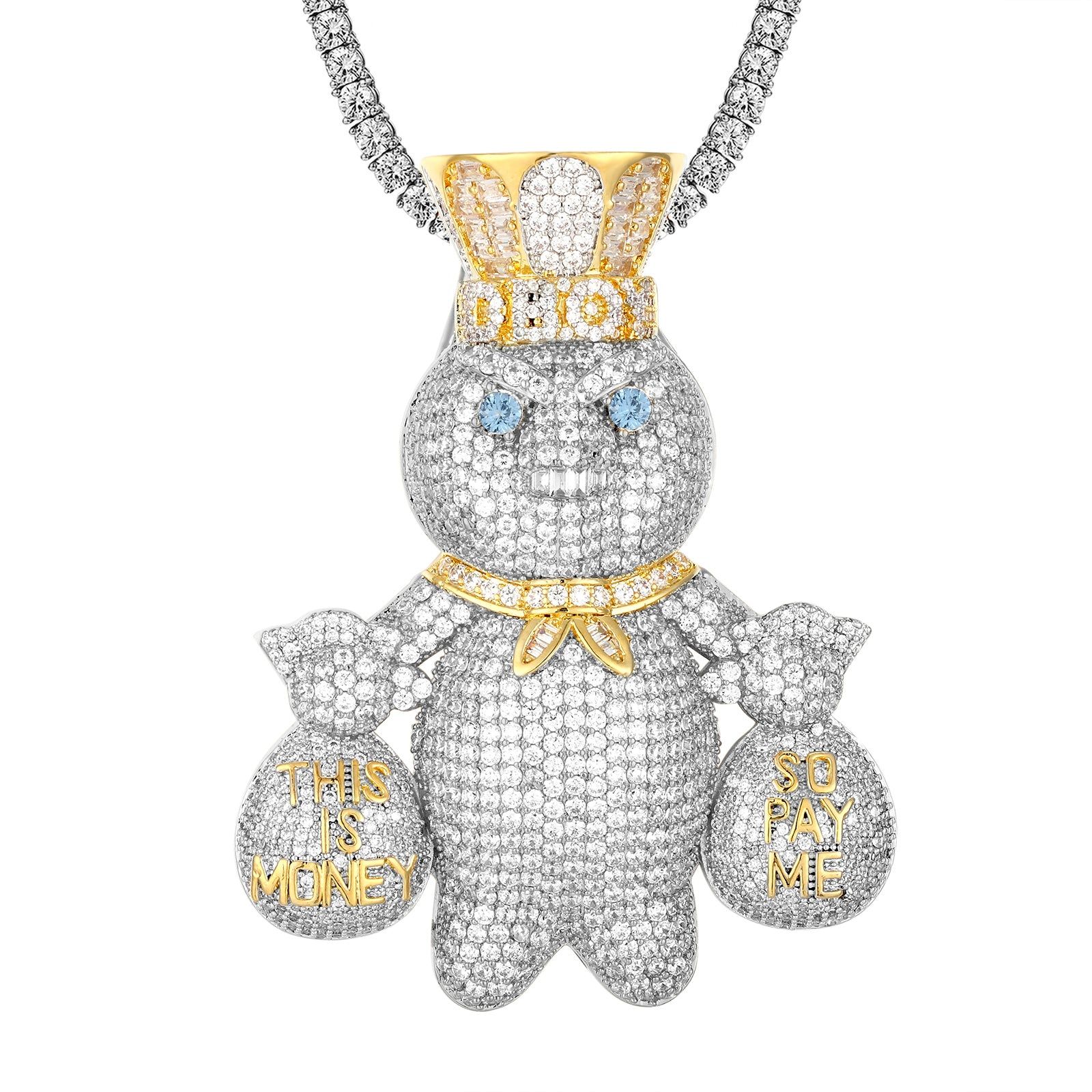 Doughboy Character Money Bag Men's Custom Designer Pendant sold by Master Of Bling product image thumbnail 2