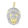 Mens Lion Pendant Fully  Sterling Silver sold by Master Of Bling