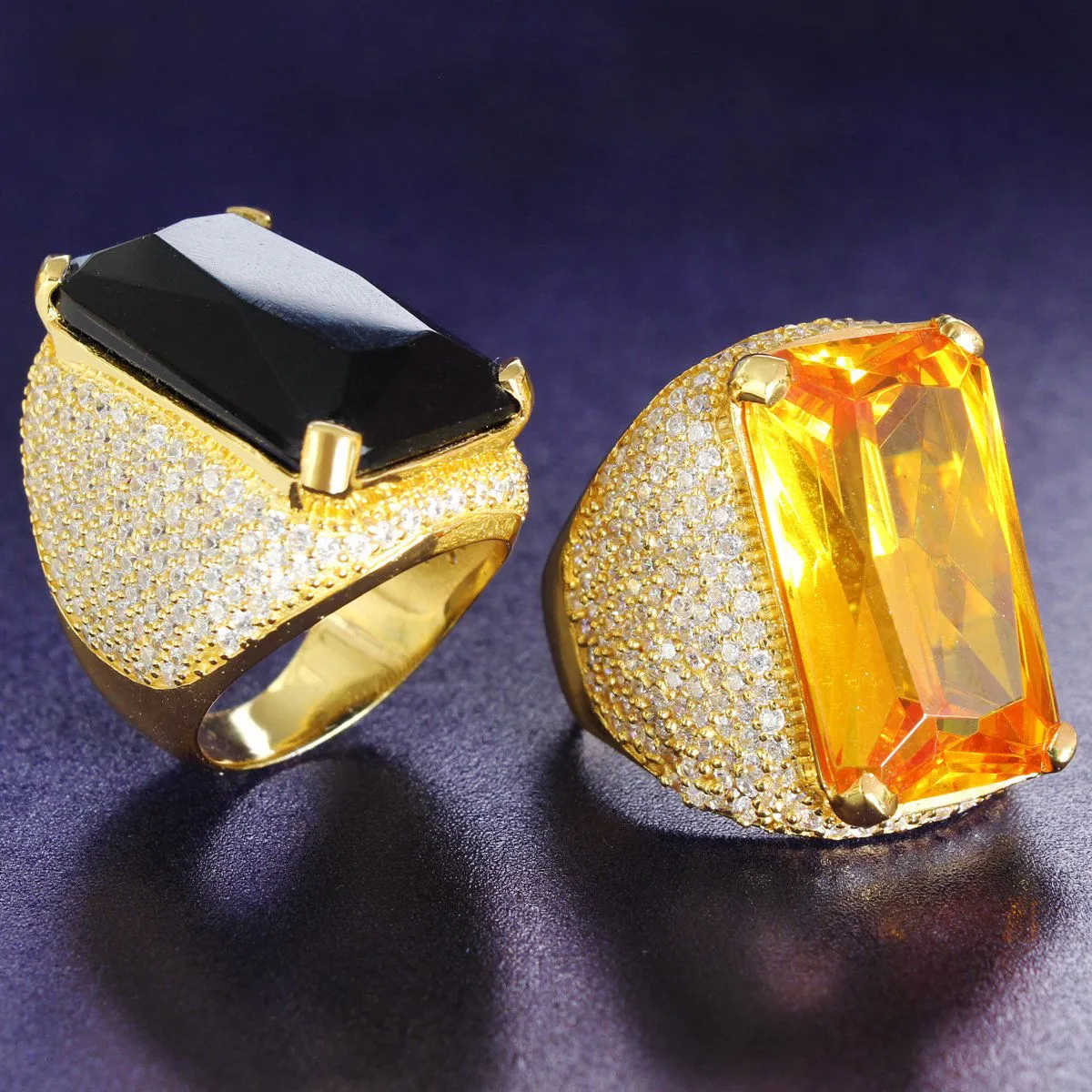 Men's Yellow Sapphire Ruby Custom Ring sold by Master Of Bling product image thumbnail 3