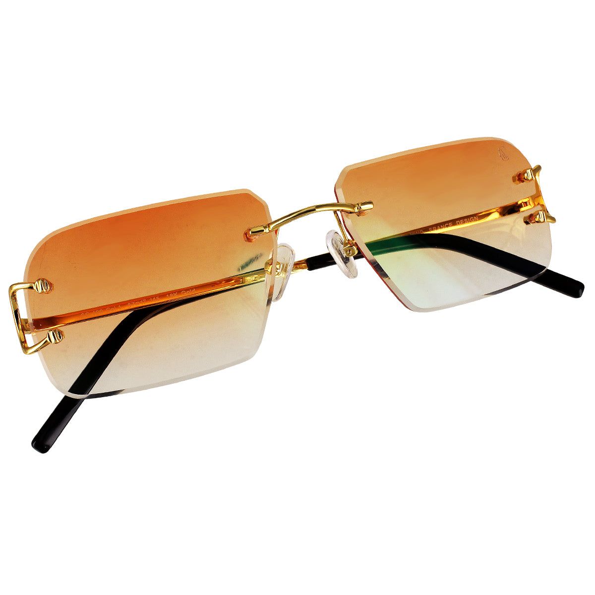 Mens Brown Lens Custom Metal Frame Designer Sunglasses sold by Master Of Bling product image thumbnail 2