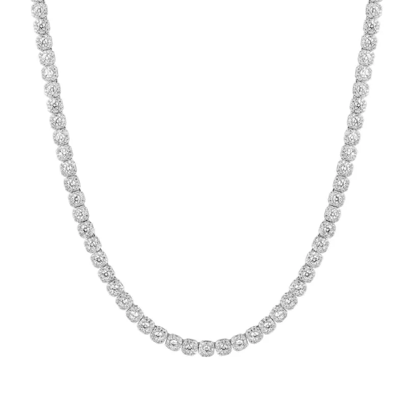 Men's  New Solitaire Tennis Link Necklace sold by Master Of Bling