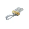Moissanite Jesus Pendant 2 Tone 925 Silver sold by Master Of Bling
