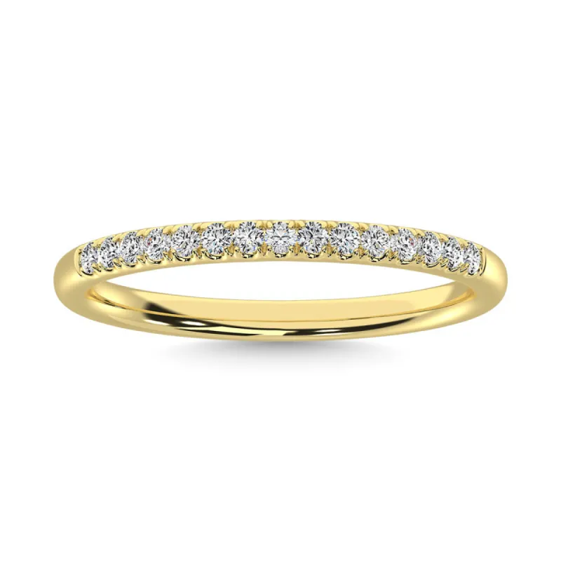 14K Yellow Gold Diamond 1/8 Ct.Tw. Machine Band sold by Master Of Bling