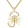 Custom  Scorpio Zodiac Sign Silver Pendant Chain sold by Master Of Bling