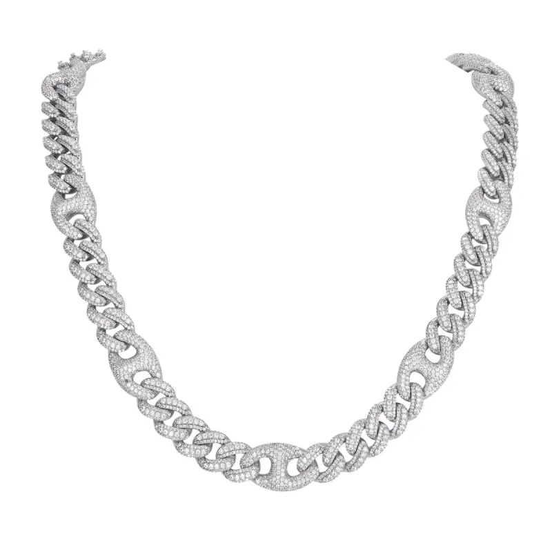 Mens Miami Cuban Chain Custom Designer 12MM Hip Hop Necklace sold by Master Of Bling