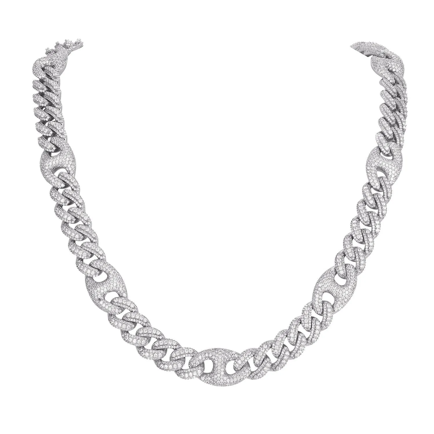 Mens Miami Cuban Chain Custom Designer 12MM Hip Hop Necklace sold by Master Of Bling product image thumbnail 5