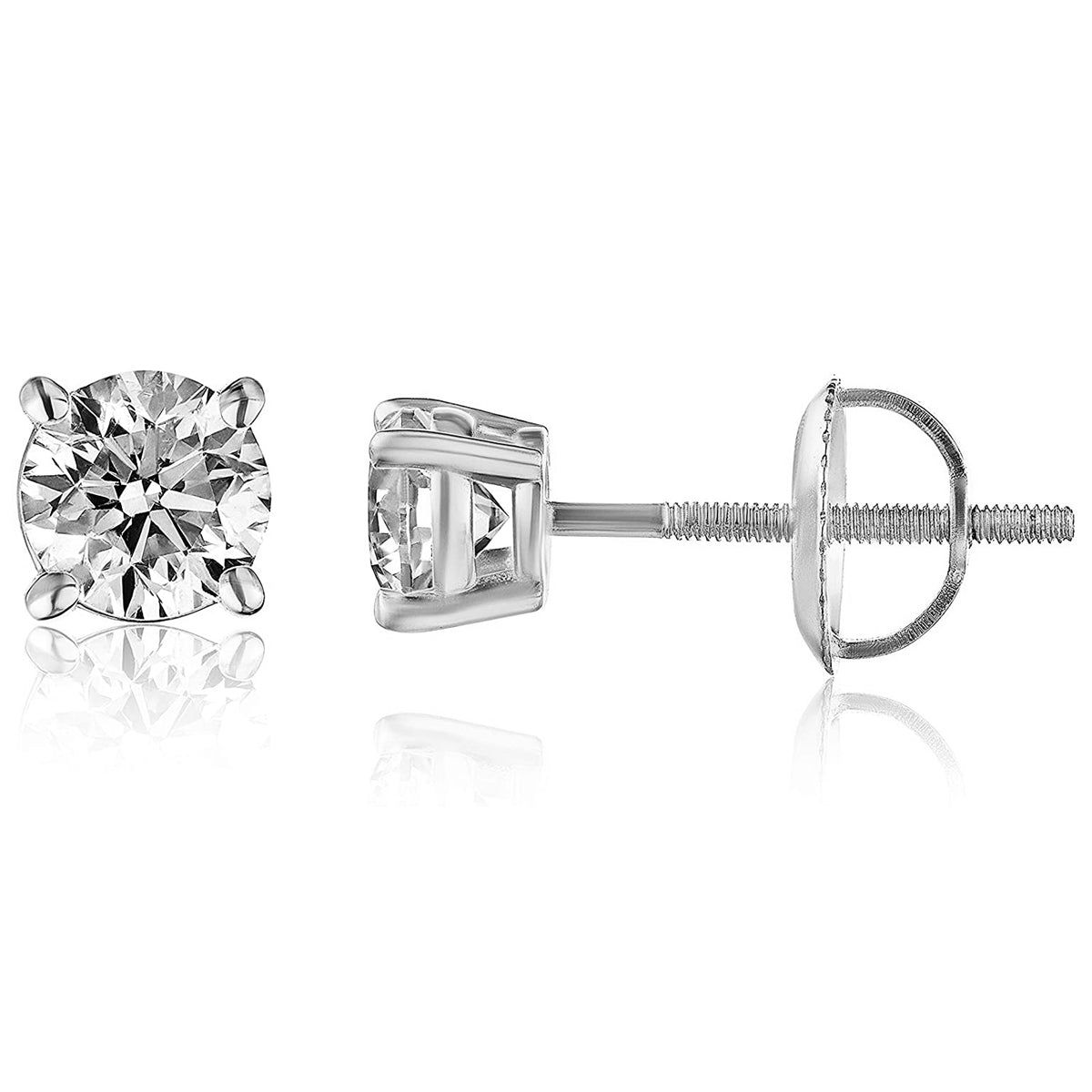 6mm VVS Sterling Silver Moissanite 1.6Ct Diamond Earring sold by Master Of Bling product image thumbnail 2