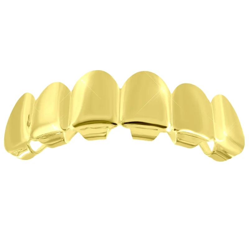 Top Teeth Mouth Grillz Plain Mens Hip Hop sold by Master Of Bling