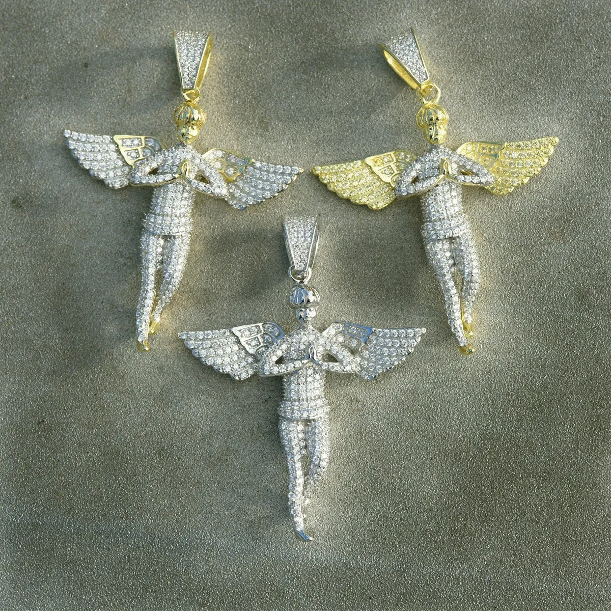 Praying Angel Sterling Silver Pendant sold by Master Of Bling