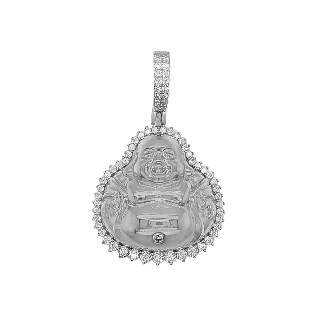 Moissanite 0.75 CTW Designer Hip Hop Sterling Silver Pendant sold by Master Of Bling