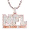 Mens Rose Gold Finish Never Forget Loyalty Silver Pendant sold by Master Of Bling