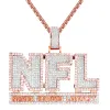 Mens Rose Gold Finish Never Forget Loyalty Silver Pendant sold by Master Of Bling