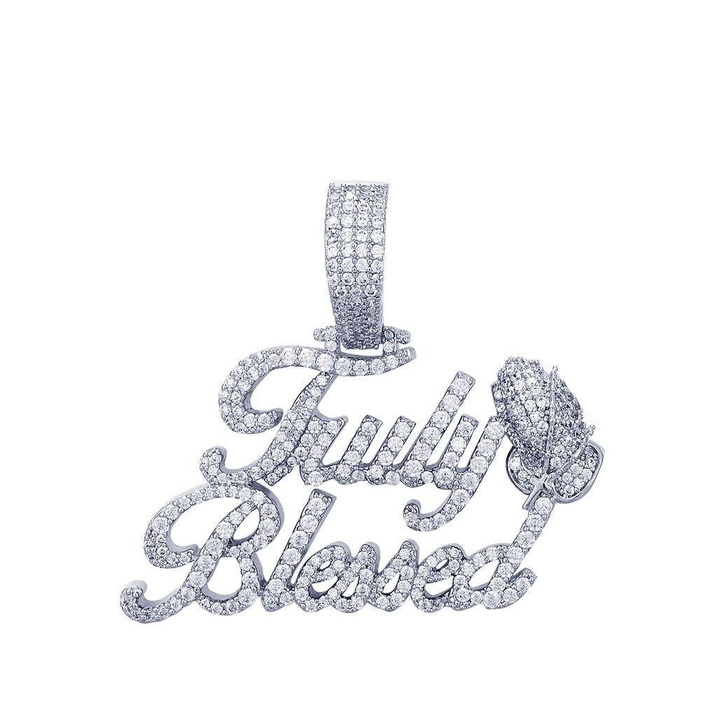 925 Sterling Silver Moissanite 2.63CTW Truly Blessed Pendant sold by Master Of Bling