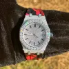 Moissanite Camouflage Red Watch Designer Automatic Men sold by Master Of Bling