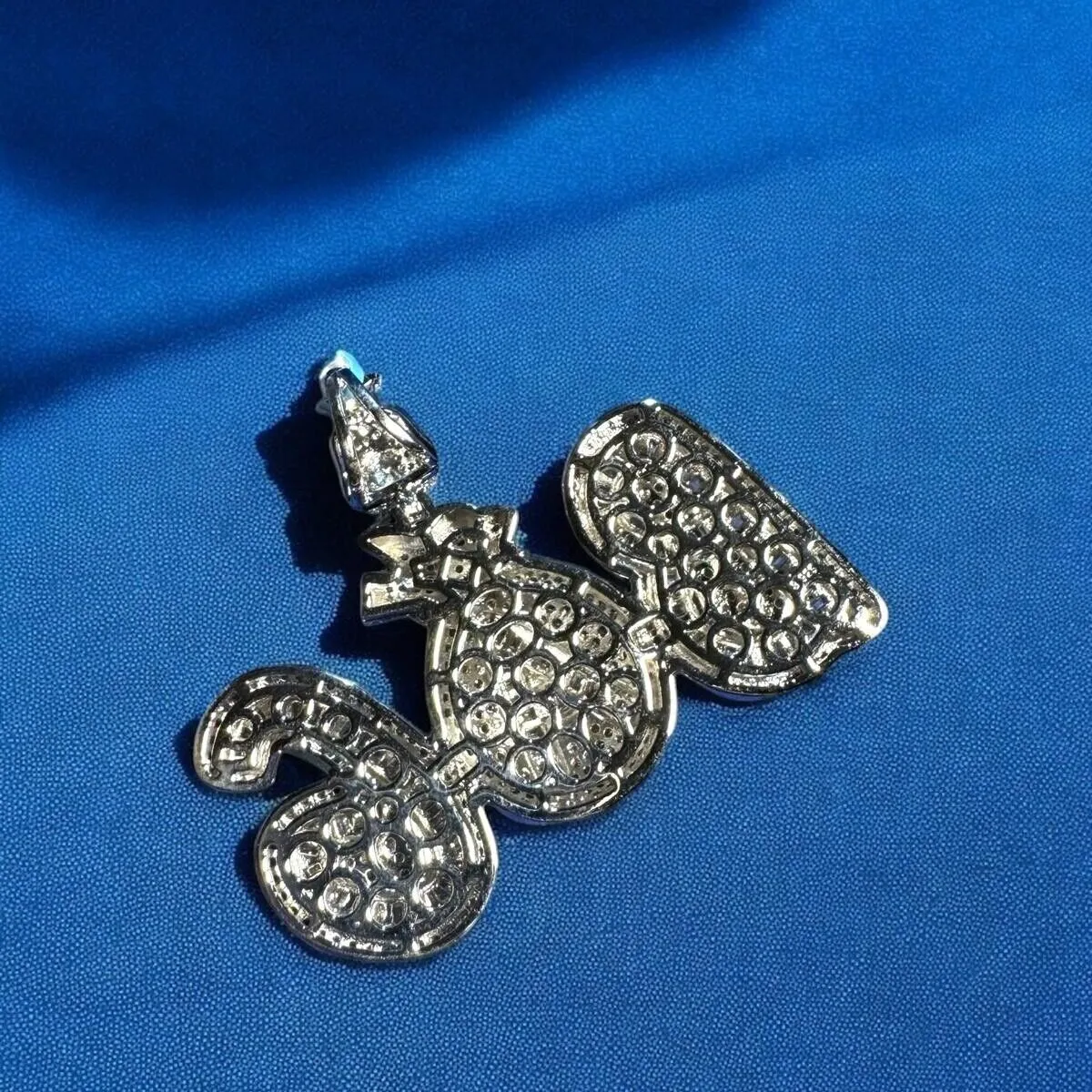 Moissanite Bag Money Pendant 925 Silver Mens sold by Master Of Bling product image thumbnail 5