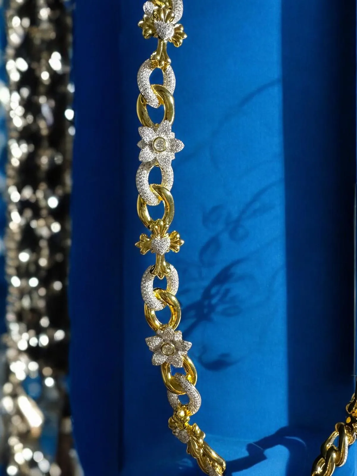 Infinity Cross Flower Necklace Moissanite 925 Silver sold by Master Of Bling product image thumbnail 2