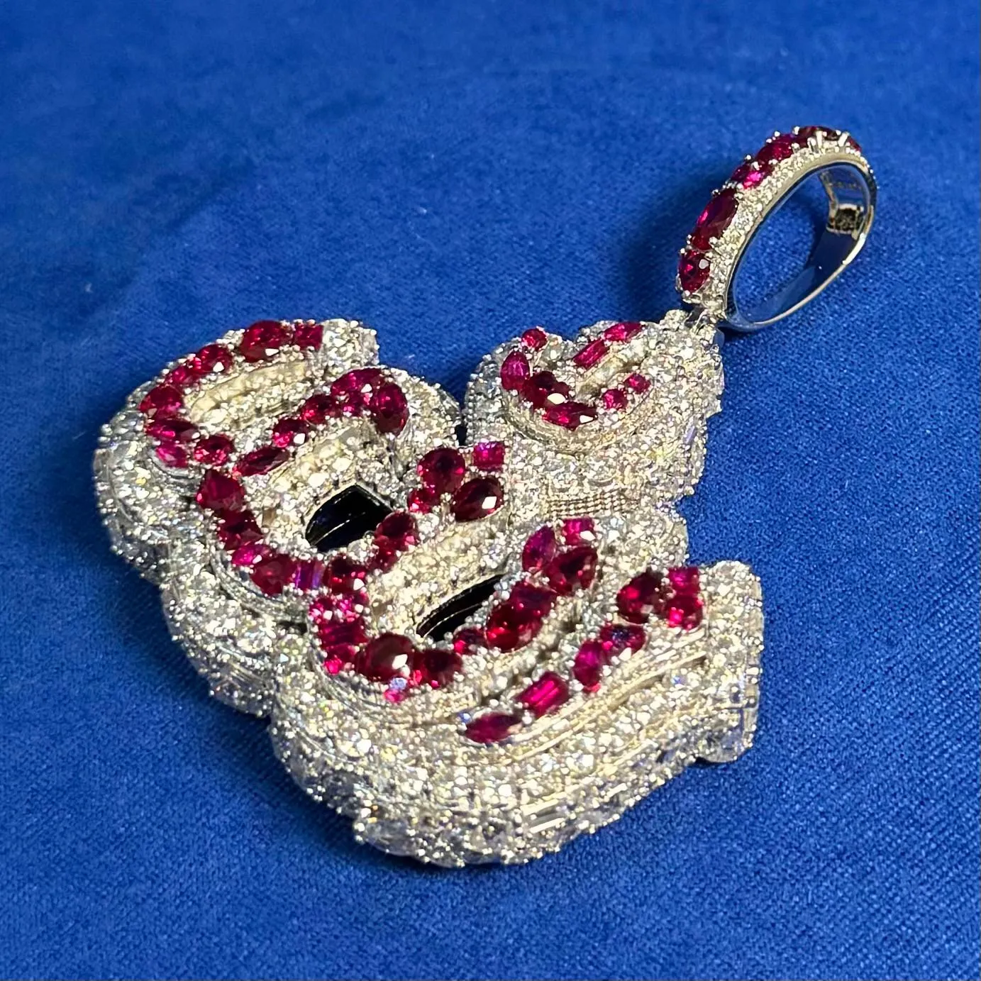 Moissanite Allah Pendant 925 Silver Custom Jewelry sold by Master Of Bling product image thumbnail 3