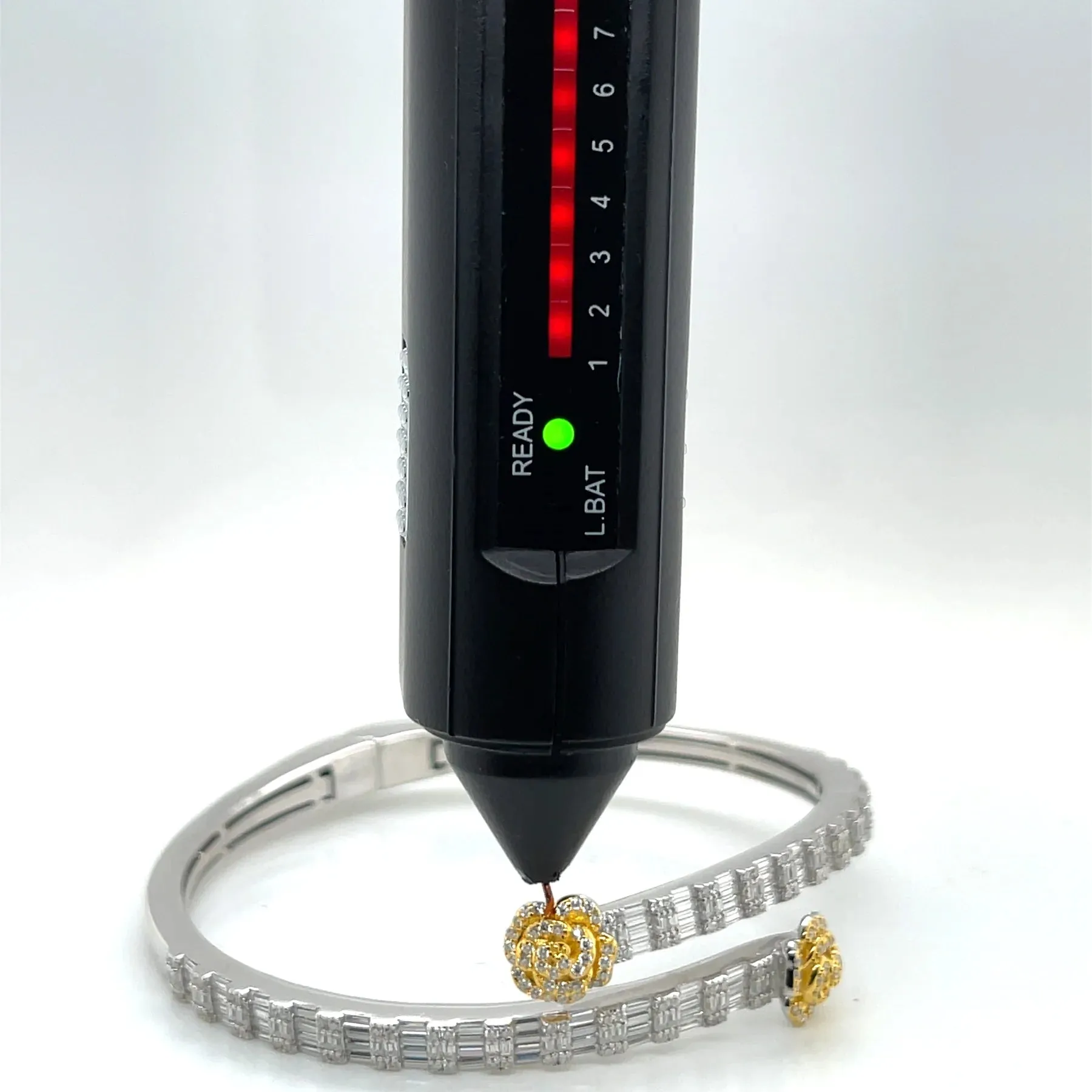 Womens Flower Bangle Moissanite Bracelet 925 sold by Master Of Bling product image thumbnail 2