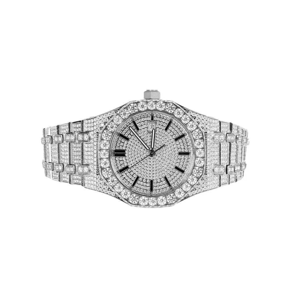 Womens Watches Moissanite Octagon Automatic Christmas Gift For Her sold by Master Of Bling