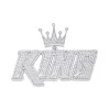 Moissanite King Crown Pendant 925 Silver Charm sold by Master Of Bling