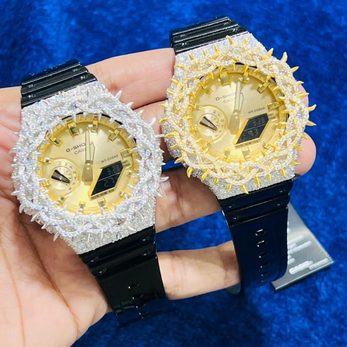 G-Shock Watch GA 2100 Moissanite Bezel Hip Hop Green sold by Master Of Bling product image thumbnail 2