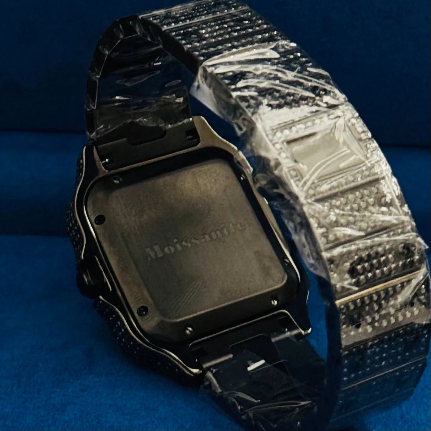 Moissanite All Black Candy Dial Watch Automatic 41mm sold by Master Of Bling product image thumbnail 3