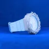 Neon Blue Moissanite G Shock Custom Thorn Watch sold by Master Of Bling