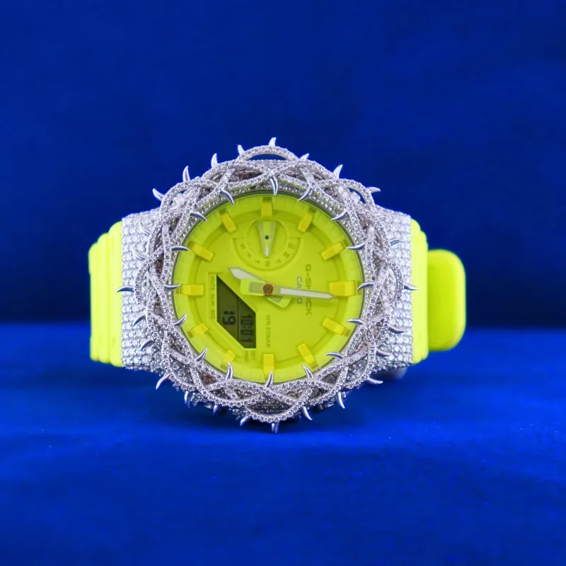 Green Moissanite G-Shock Thorn Phantom Watch sold by Master Of Bling