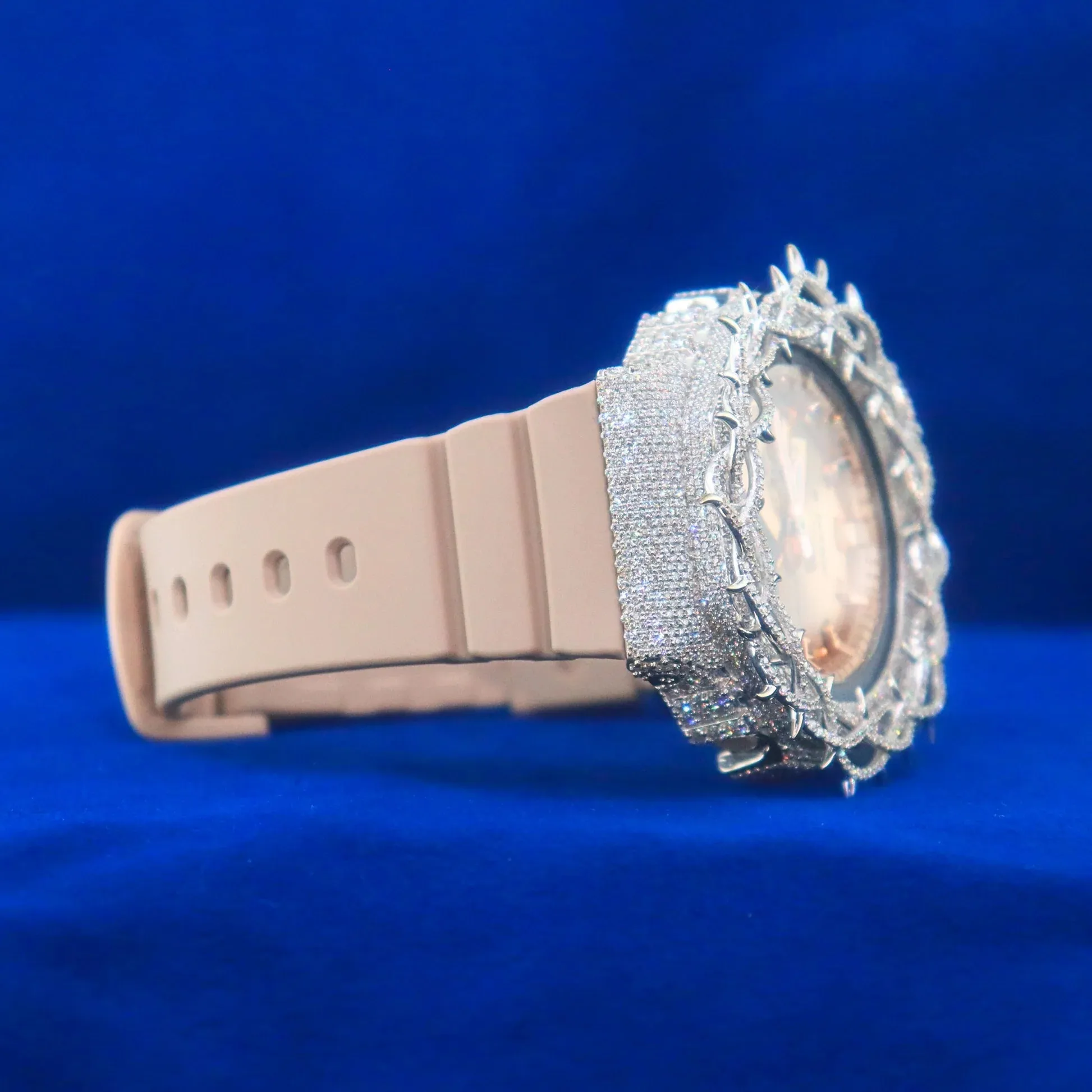 Thorn Bezel Gshock Moissanite GA2100 Rose Watch sold by Master Of Bling product image thumbnail 3