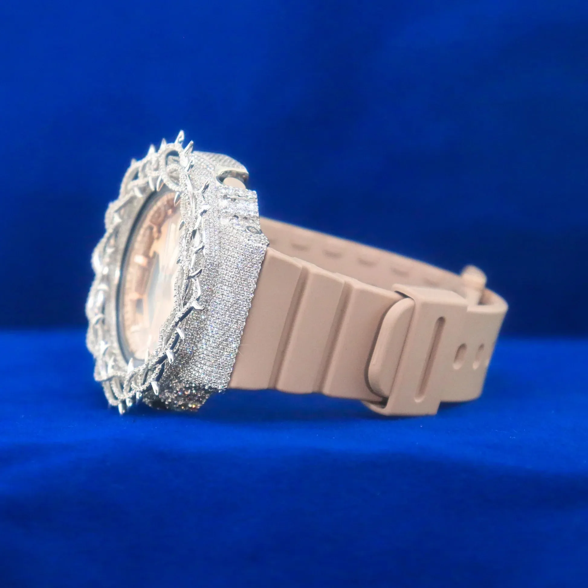 Thorn Bezel Gshock Moissanite GA2100 Rose Watch sold by Master Of Bling product image thumbnail 2