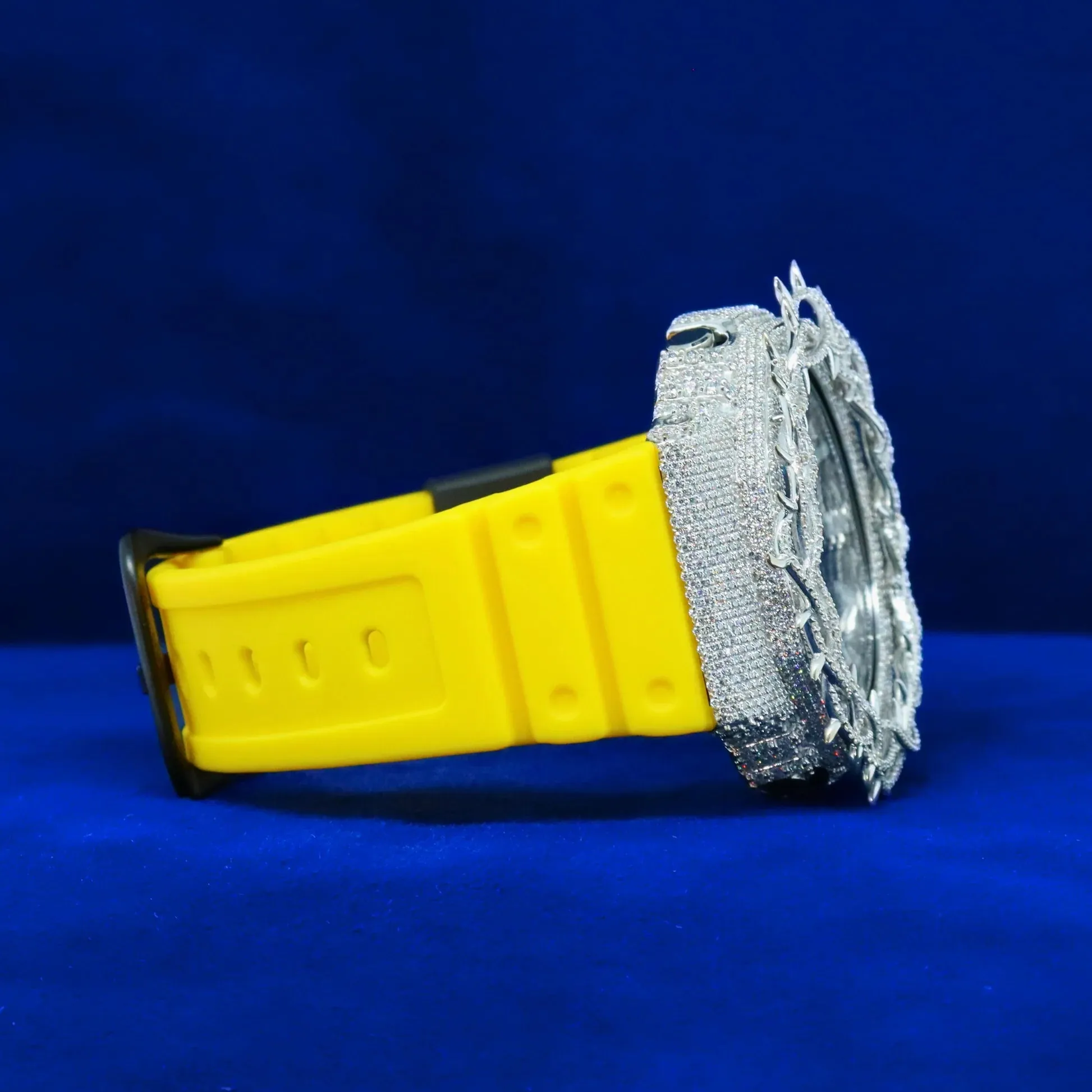 Moissanite Custom Thorn Bezel G-Shock Yellow/Black sold by Master Of Bling product image thumbnail 3