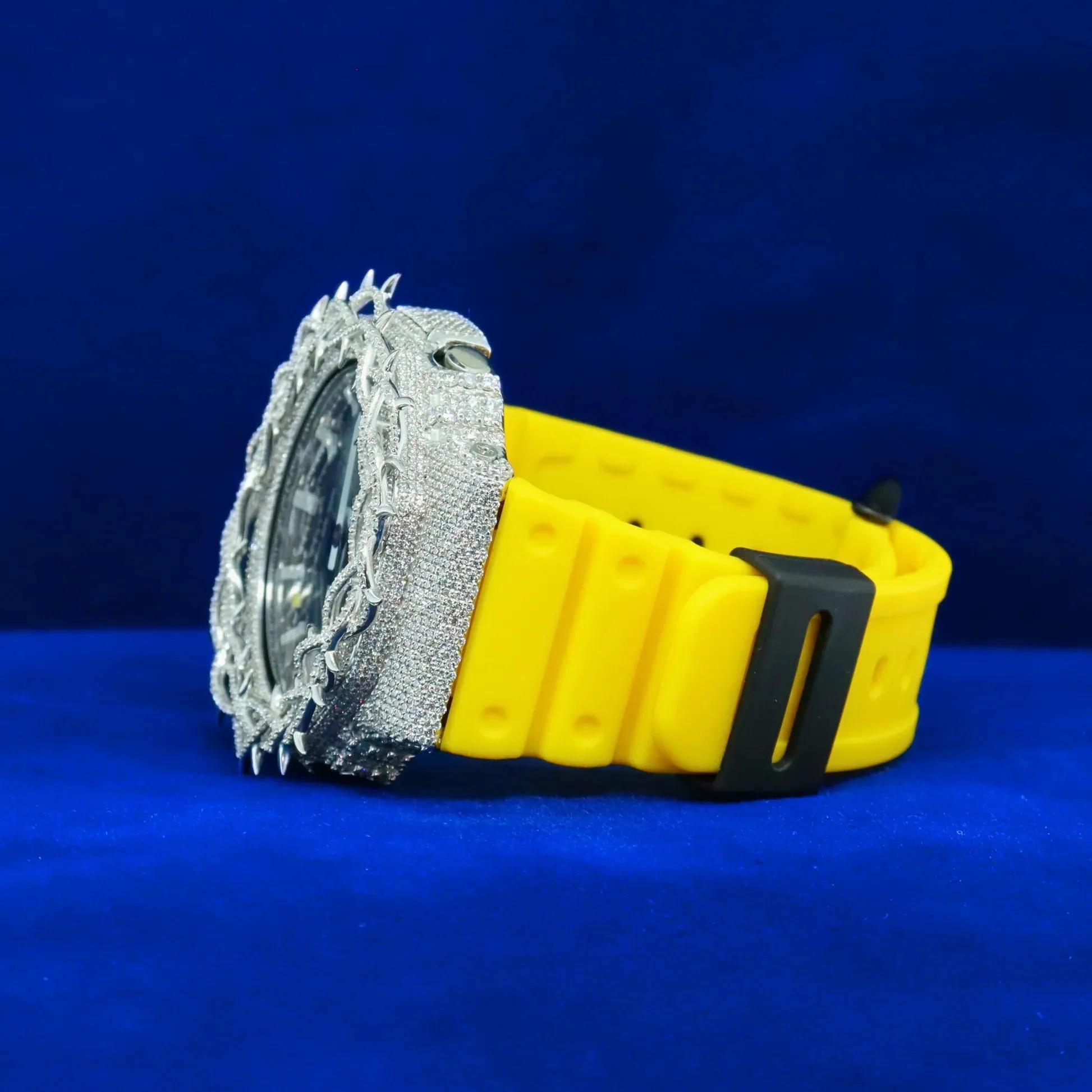 Moissanite Custom Thorn Bezel G-Shock Yellow/Black sold by Master Of Bling product image thumbnail 2
