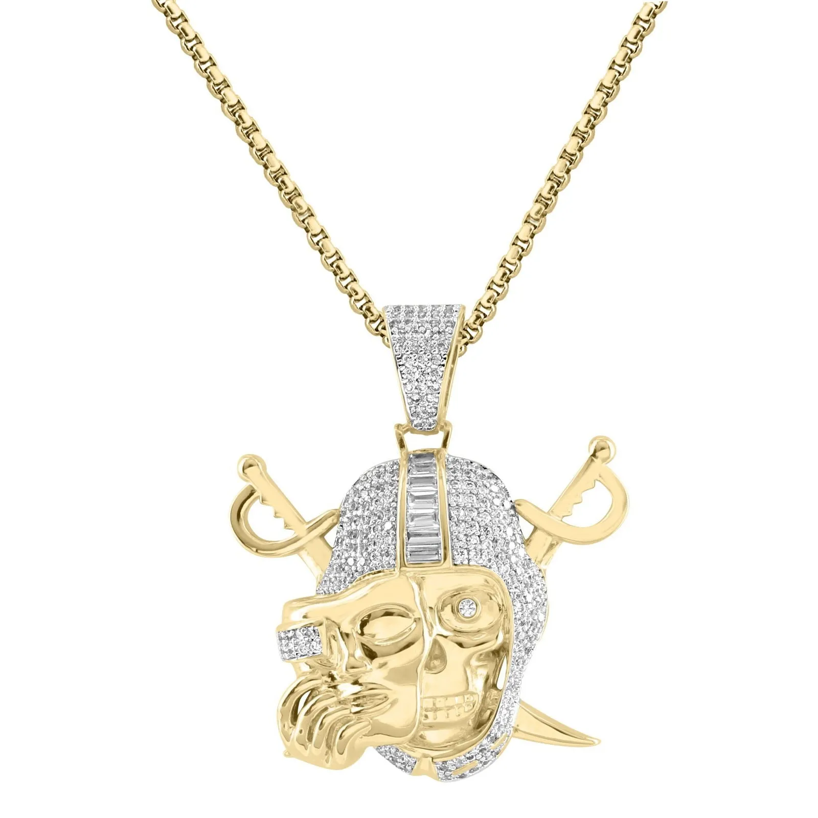 Oakland Raiders Pendent Charm Necklace sold by Master Of Bling