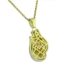 Rocky Balboa Boxing Gloves Pendant 14k Gold Finish  Stainless Steel Chain sold by Master Of Bling
