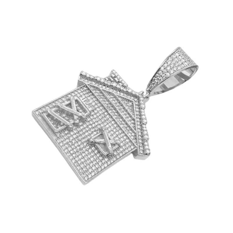 Trap House Moissanite VVS Pendant Hip Hop Sterling Silver Custom sold by Master Of Bling