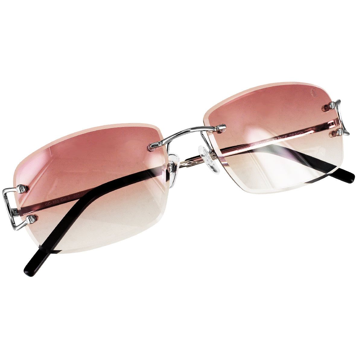 Stylish Rectangular Metal Frame Sunglasses sold by Master Of Bling product image thumbnail 2