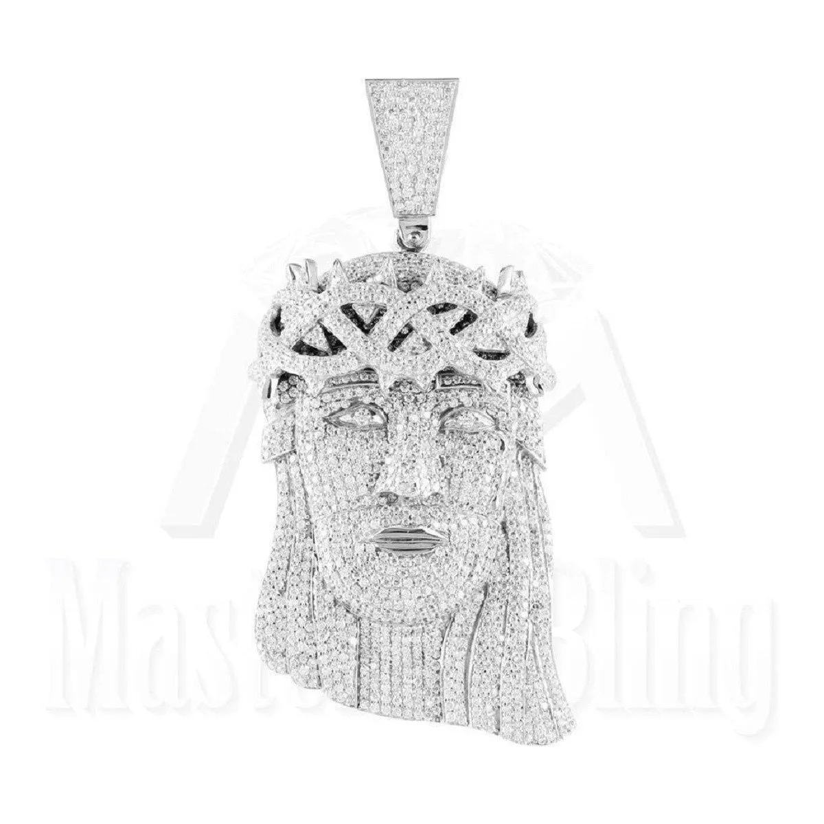 Jesus Pendant With Miami Cuban Chain sold by Master Of Bling product image thumbnail 3