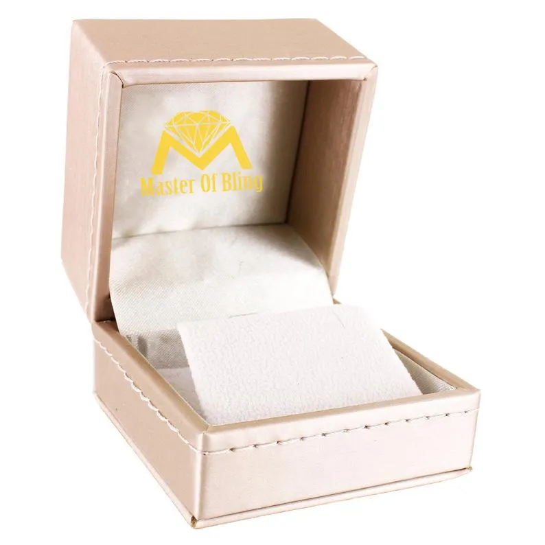 Square Prong .925 Icy Elegant Unisex Screw Back Earrings sold by Master Of Bling product image thumbnail 2