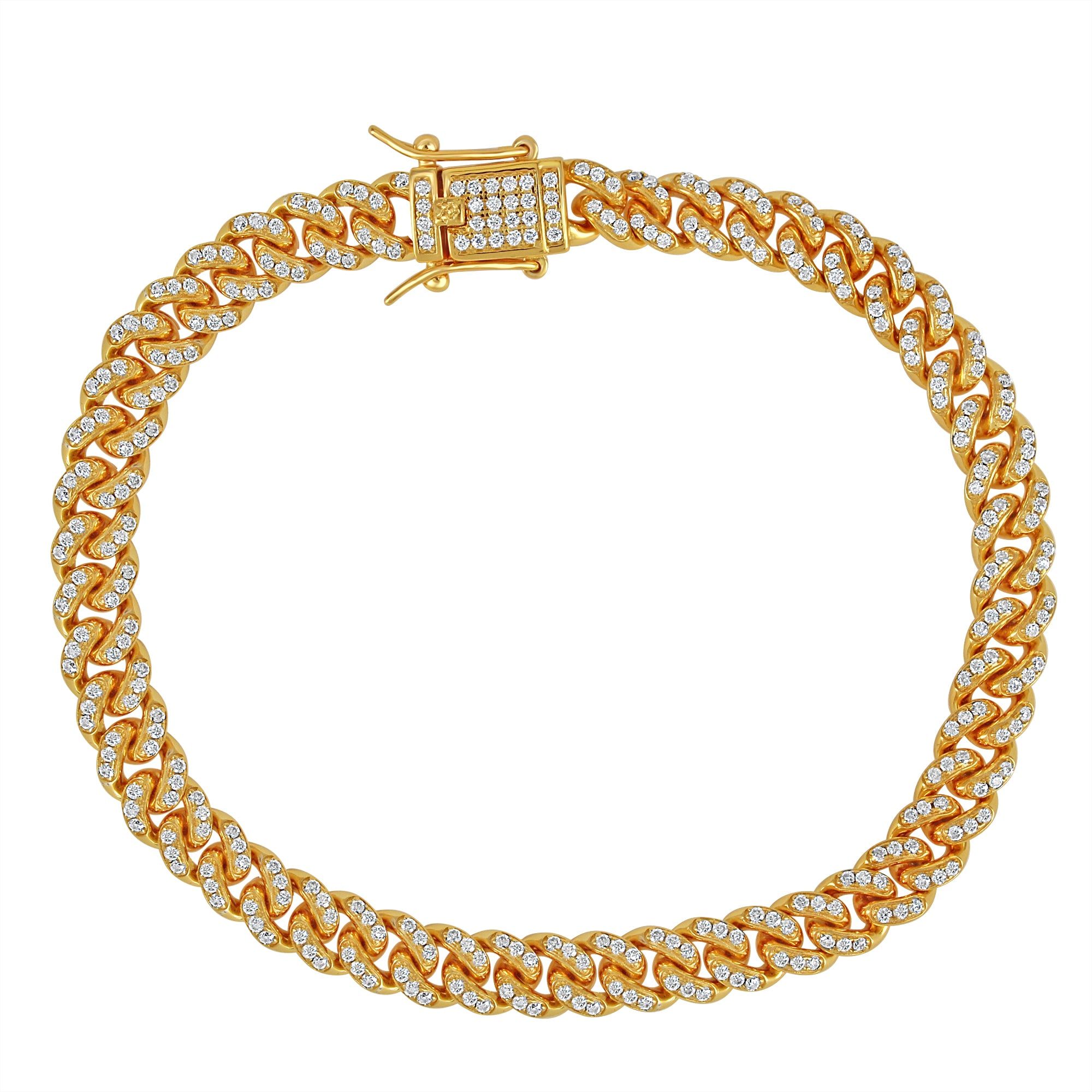 Moissanite Diamond .925 Icy 6mm Miami Cuban Link Bracelet sold by Master Of Bling