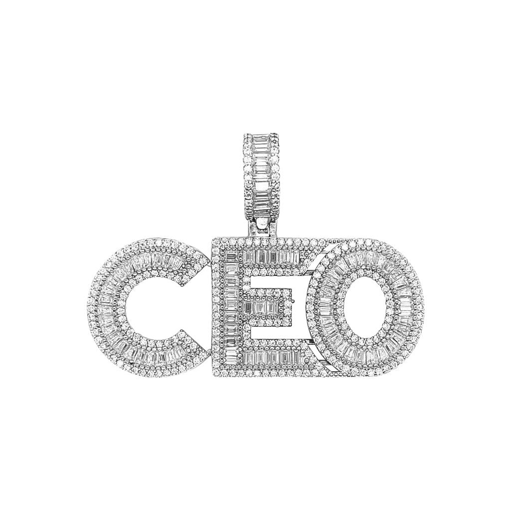 VVS Moissanite 3.53 CTW CEO Hip Hop Sterling Silver Pendant sold by Master Of Bling